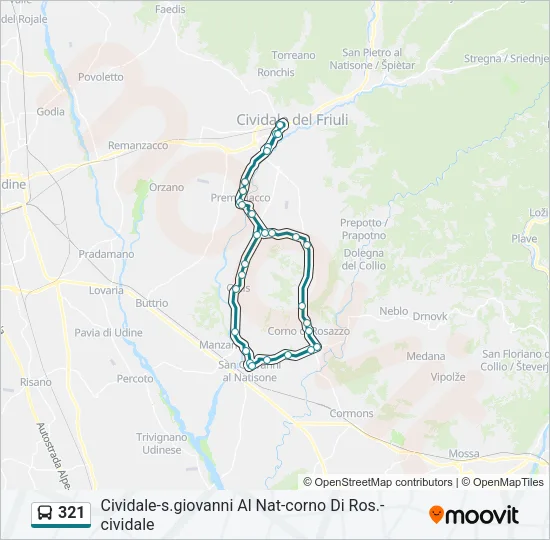 321 Bus Line Map