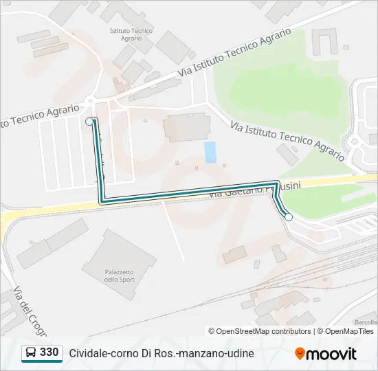 330 Bus Line Map