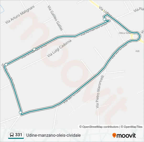 331 Bus Line Map