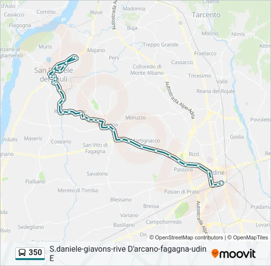 350 Bus Line Map