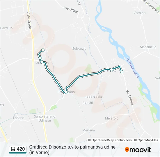 420 Bus Line Map