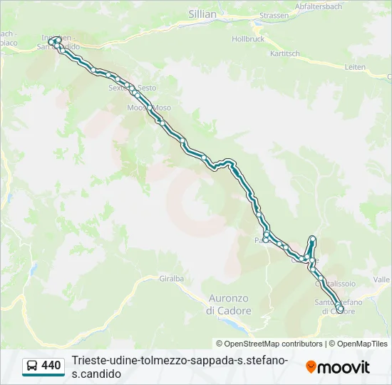 440 Bus Line Map