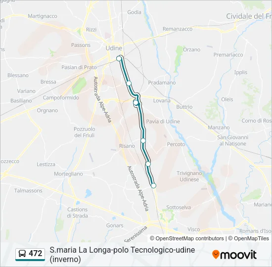 472 Bus Line Map