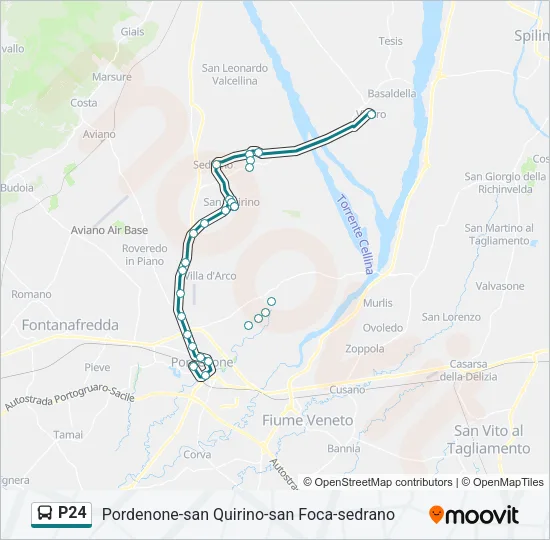 P24 Bus Line Map