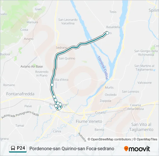 P24 Bus Line Map