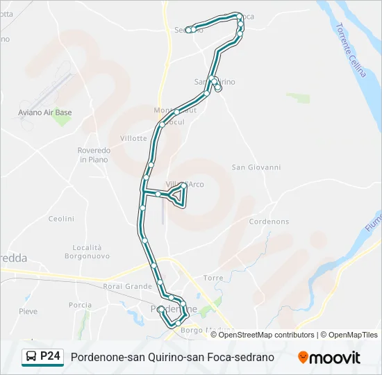 P24 Bus Line Map