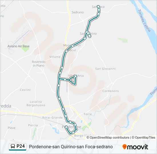 P24 Bus Line Map