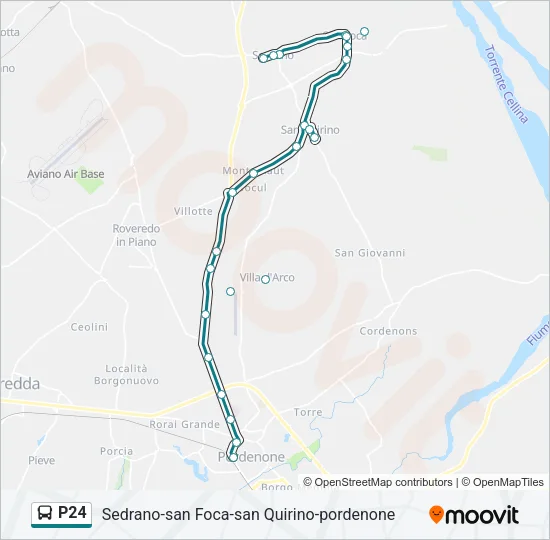 P24 Bus Line Map