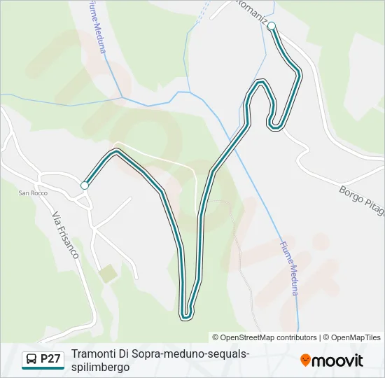 P27 Bus Line Map