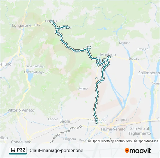 P32 Bus Line Map