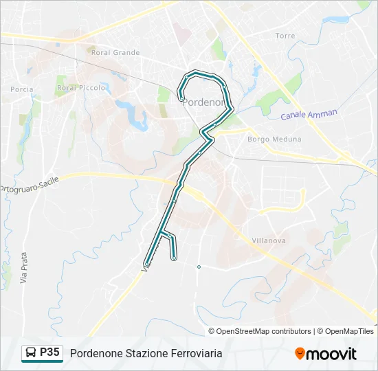 P35 Bus Line Map