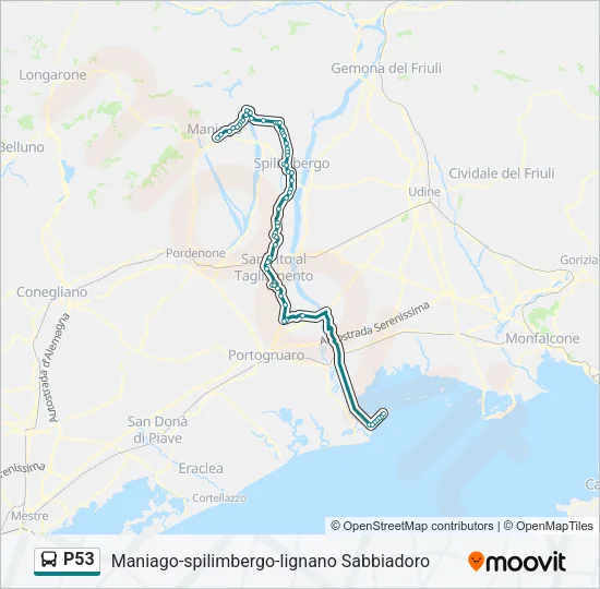 P53 Bus Line Map
