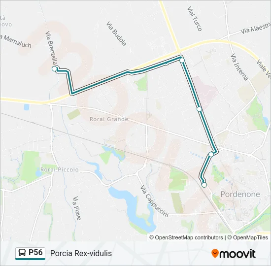 P56 Bus Line Map
