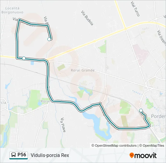 P56 Bus Line Map