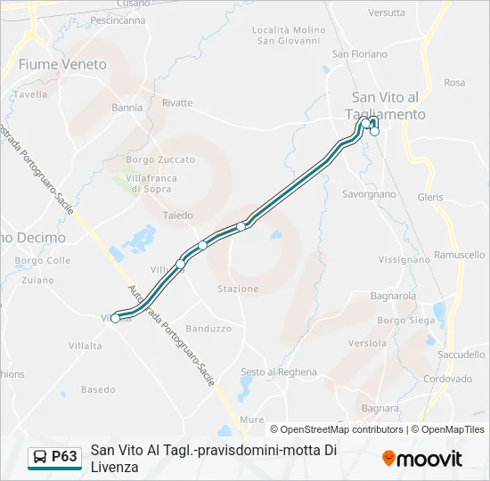 P63 Bus Line Map
