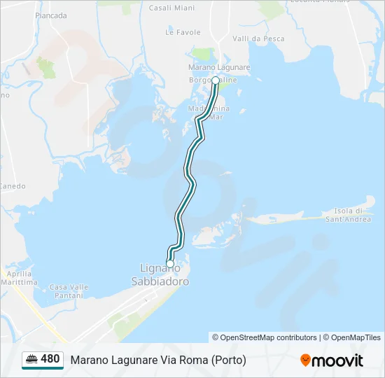 480 Ferry Line Map