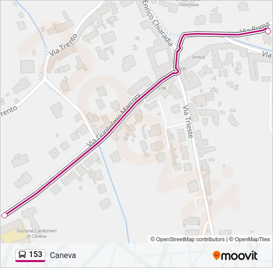 153 Bus Line Map