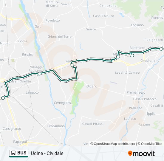BUS Line Map