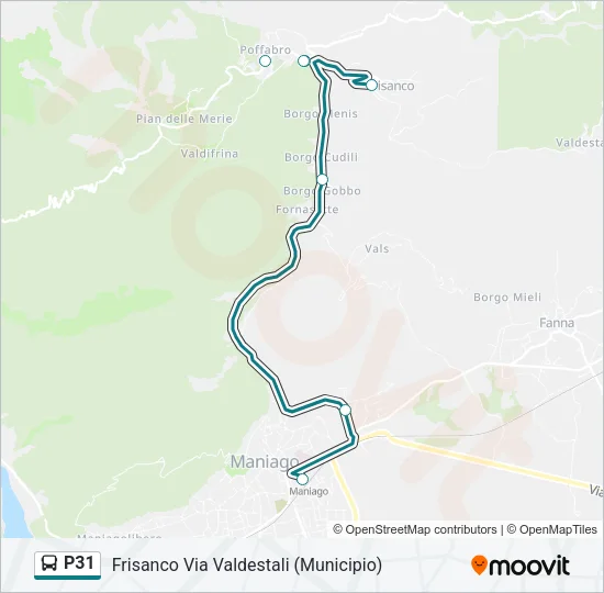 P31 Bus Line Map