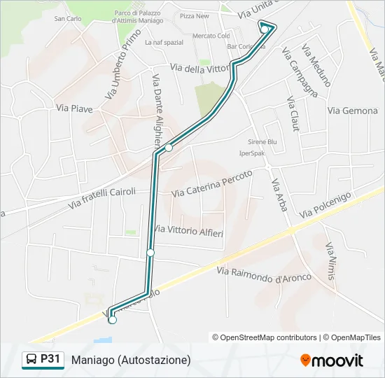 P31 Bus Line Map