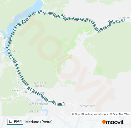 PM4 Bus Line Map