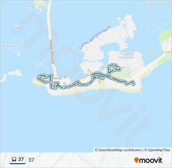 37 Bus Line Map