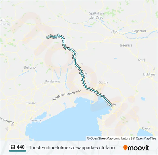 440 Bus Line Map