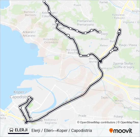 ELERJI Bus Line Map