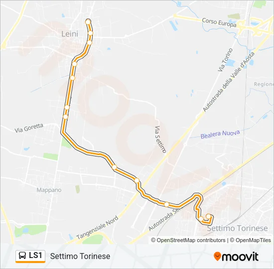 LS1 Bus Line Map