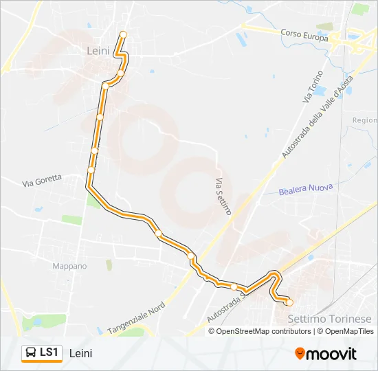 LS1 Bus Line Map