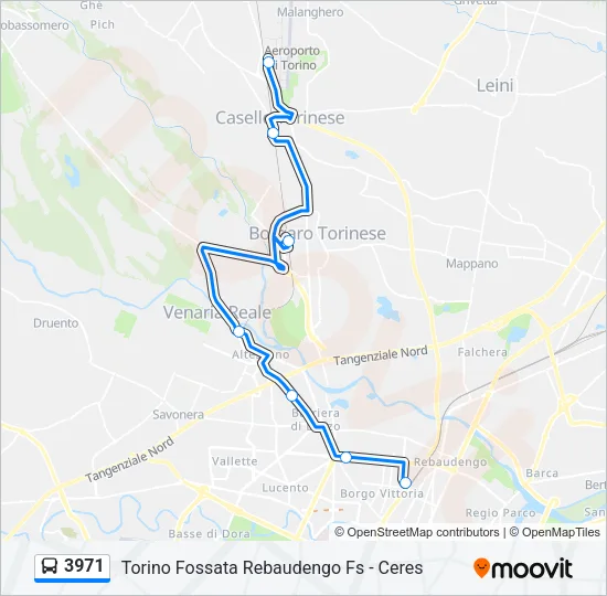 3971 Bus Line Map