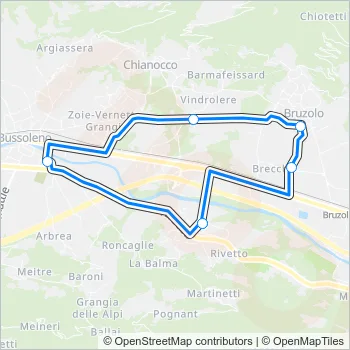 128 Bus Line Map