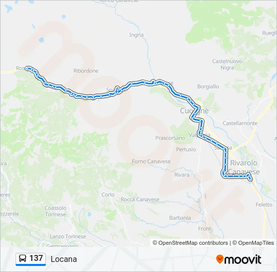 137 Bus Line Map