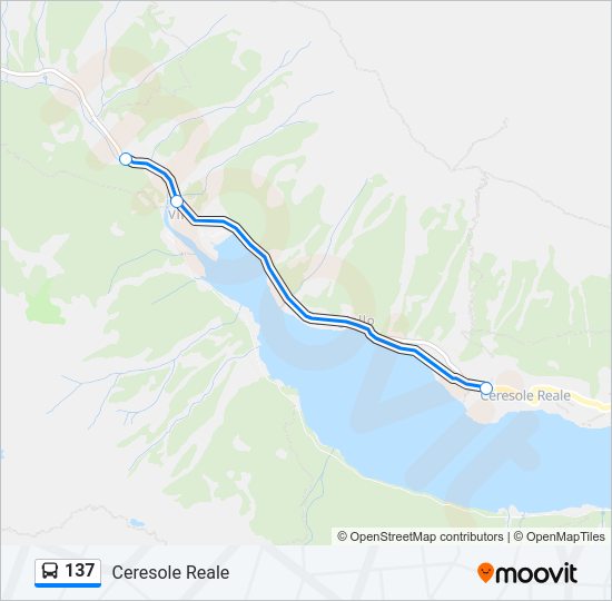 Percorso linea bus 137