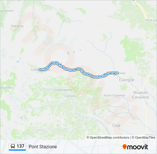 137 Bus Line Map