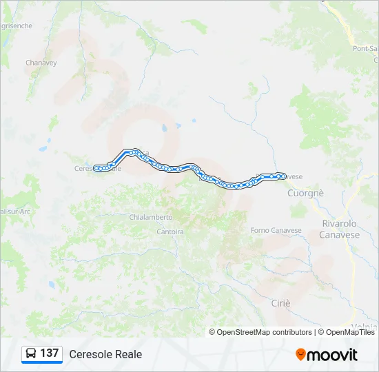 137 Bus Line Map