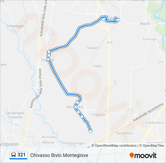 321 Bus Line Map