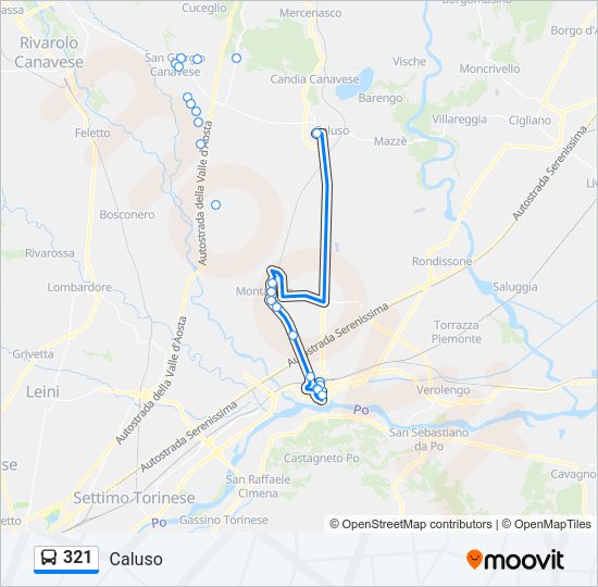 321 Bus Line Map