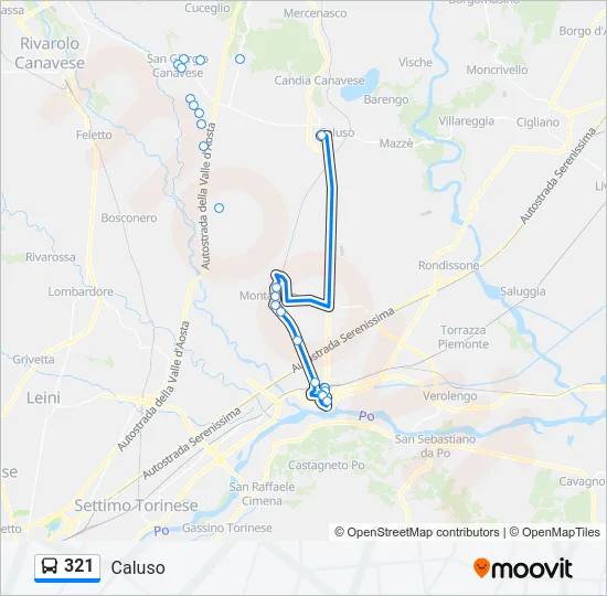 321 Bus Line Map