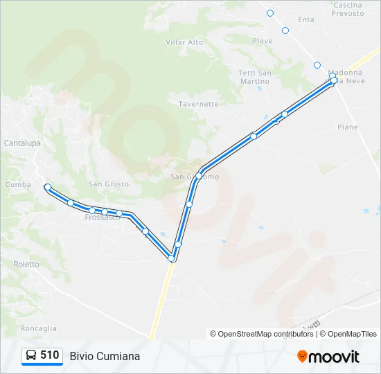 510 Bus Line Map