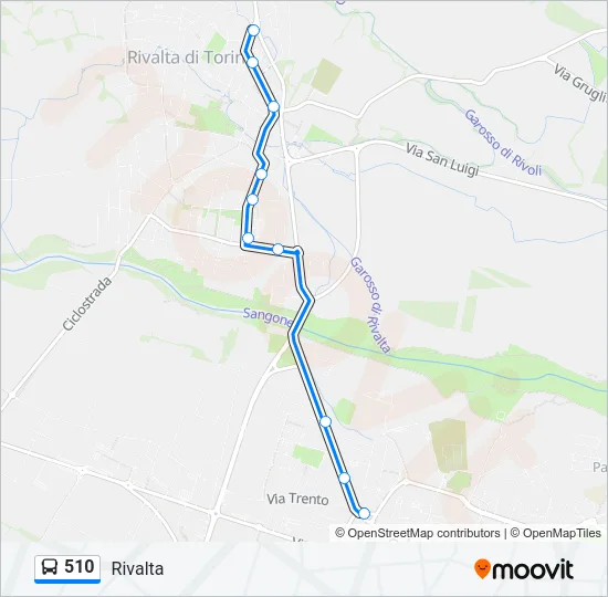 510 Bus Line Map
