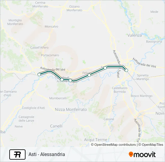 R Train Line Map