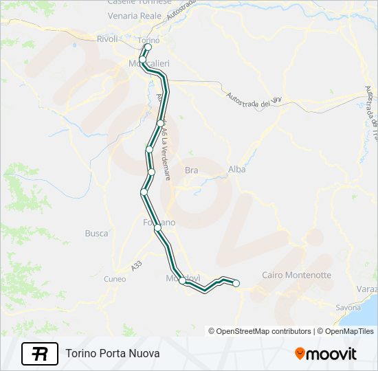 R Train Line Map