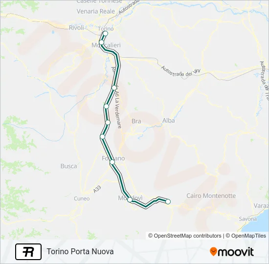 R Train Line Map