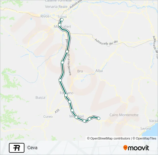 R Train Line Map