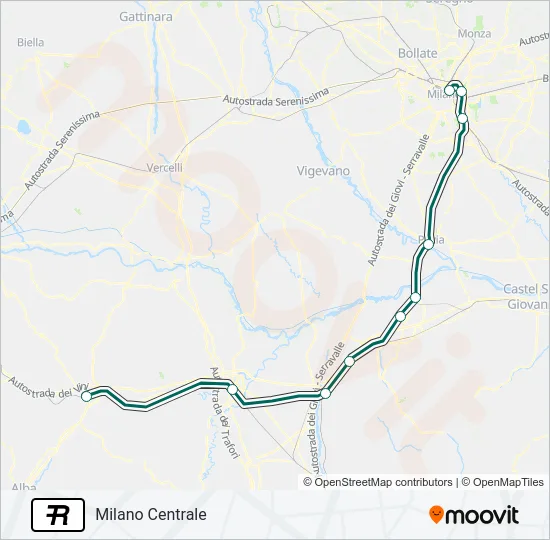 R Train Line Map