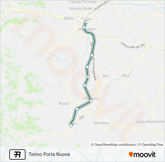 R Train Line Map