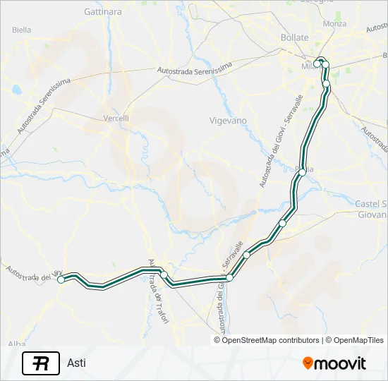 R Train Line Map