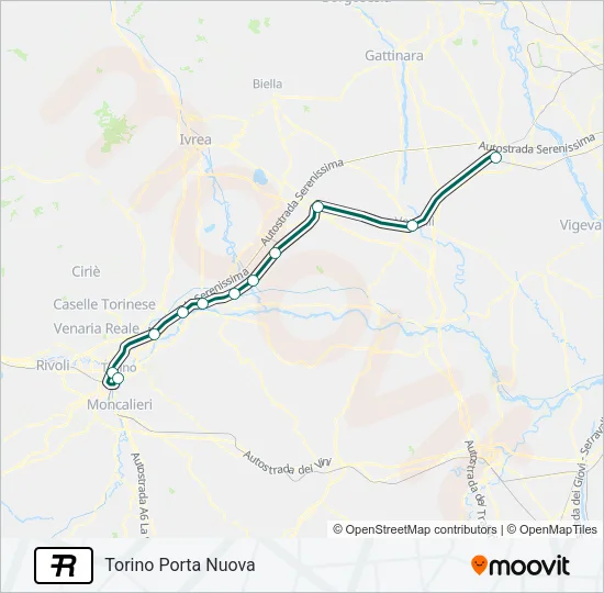 R Train Line Map