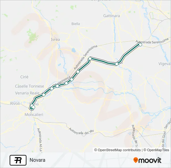 R Train Line Map